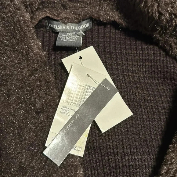 Chelsea & Theodore Faux Fur cardigan brown - Picture 9 of 9